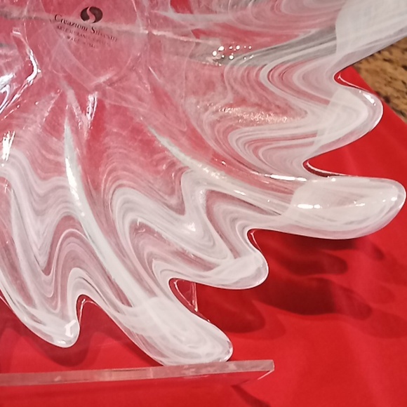 Vintage ARTE MURANO Crystal. By, Creazioni Silverstri. ITALY. Fanciful Shape. - Picture 6 of 16